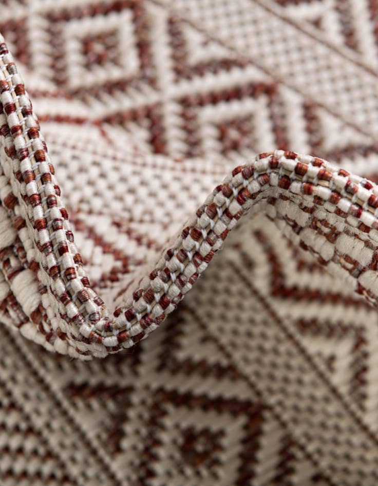 Detail image of 2' x 8' Easy-Clean Striped Indoor / Outdoor Runner Rug