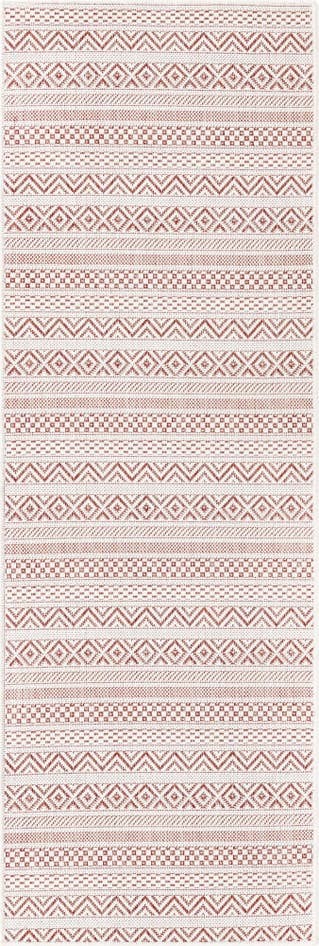 Detail image of 2' x 6' Easy-Clean Striped Indoor / Outdoor Runner Rug