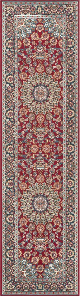 Detail image of 2' 7 x 10' Easy-Clean Traditional Indoor / Outdoor Runner Rug