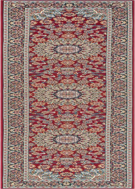 2' 7 x 12' Easy-Clean Traditional Indoor / Outdoor Runner Rug