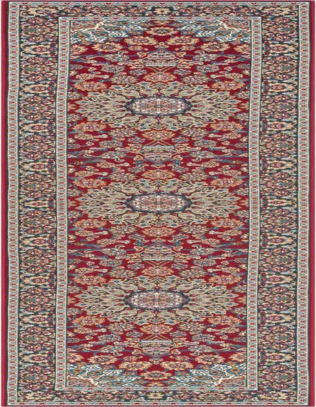 2' 7 x 12' Easy-Clean Traditional Indoor / Outdoor Runner Rug