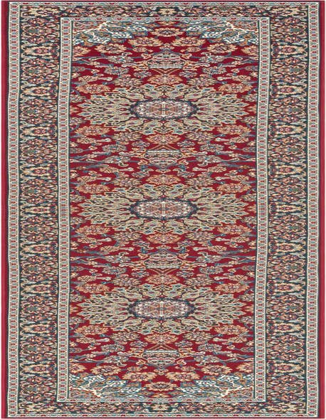 Detail image of 2' 7 x 12' Easy-Clean Traditional Indoor / Outdoor Runner Rug
