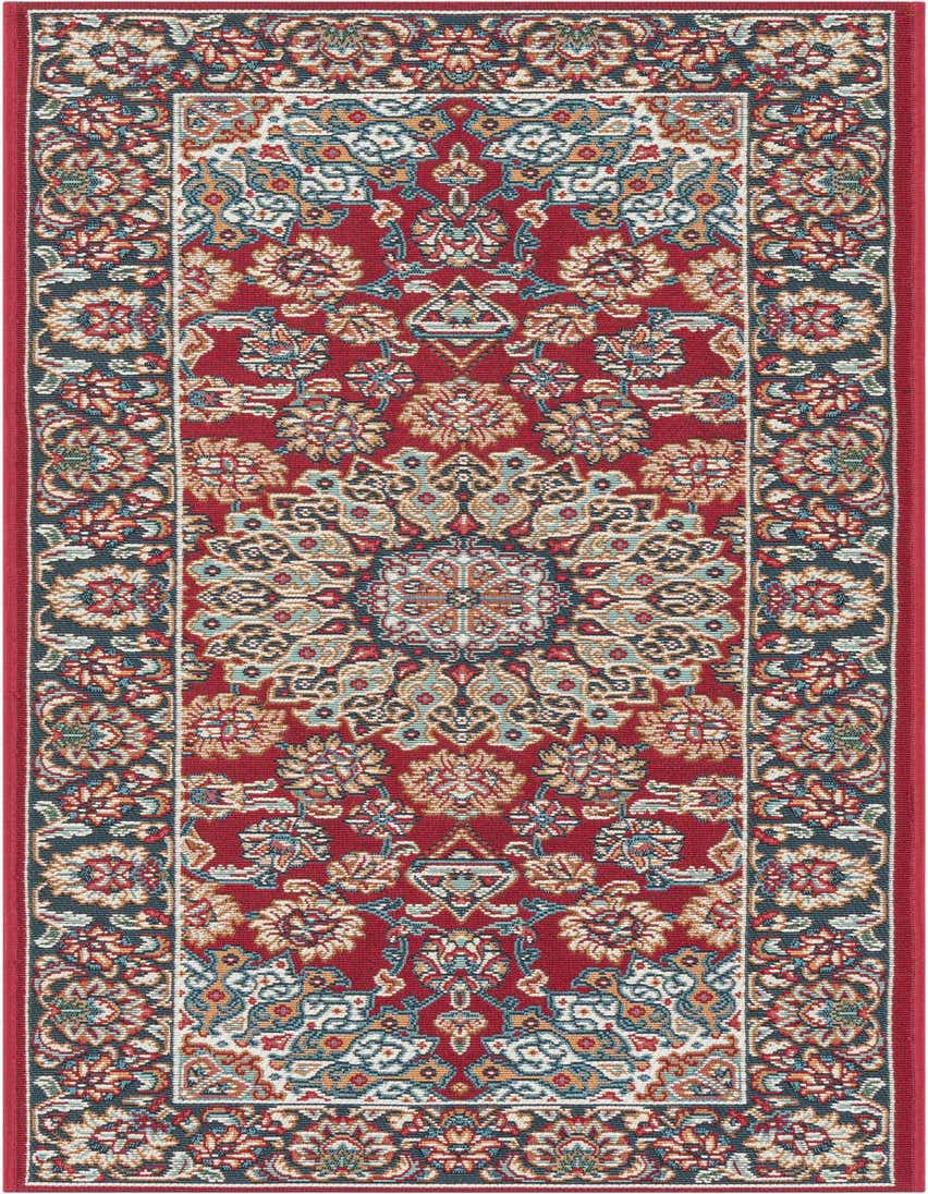2' x 5' 1 Easy-Clean Traditional Indoor / Outdoor Runner Rug