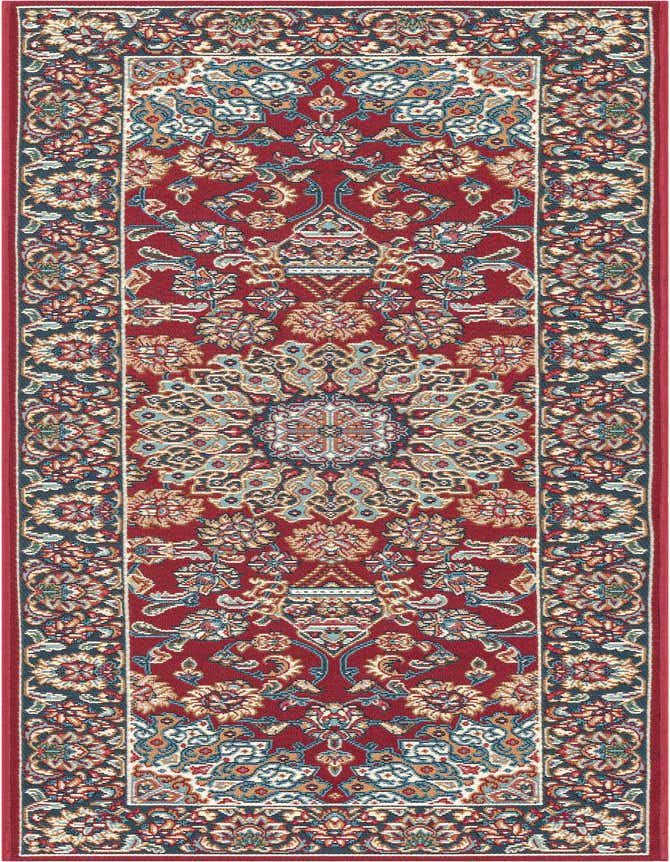 2' x 6' 1 Easy-Clean Traditional Indoor / Outdoor Runner Rug