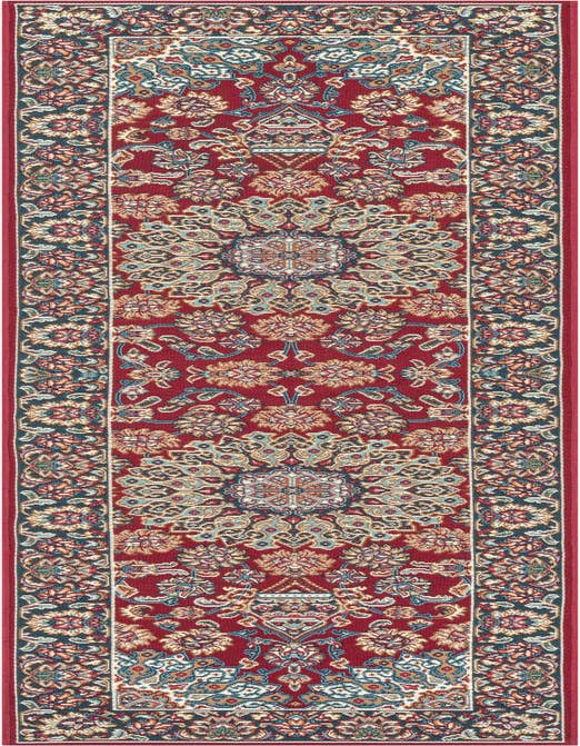 Detail image of 2' x 8' Easy-Clean Traditional Indoor / Outdoor Runner Rug