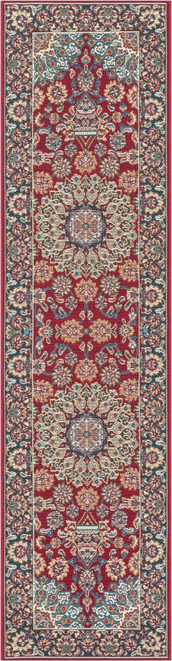 Detail image of 2' x 8' Easy-Clean Traditional Indoor / Outdoor Runner Rug