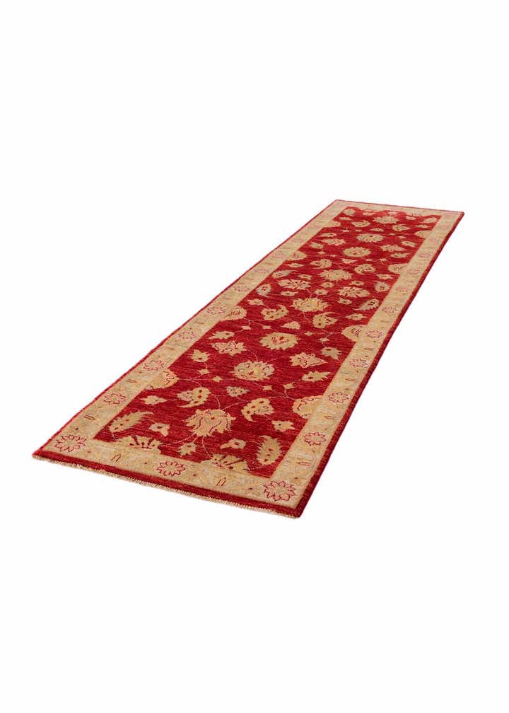 2' 7 x 10' 2 Hand Knotted Pershawar Ziegler Runner Rug