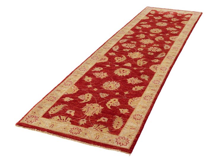 Detail image of 2' 7 x 10' 2 Hand Knotted Pershawar Ziegler Runner Rug