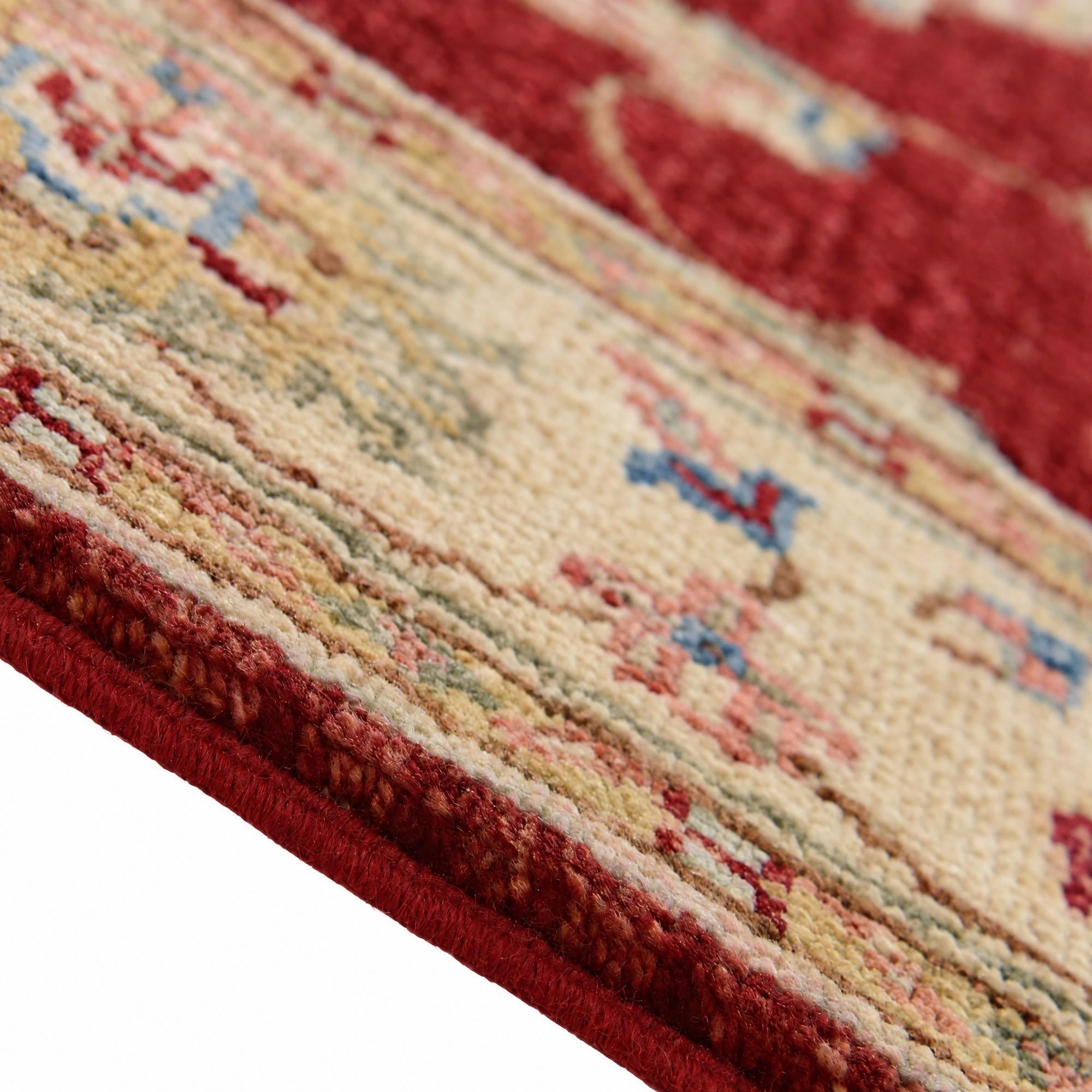 85cm x 280cm Hand Knotted Pershawar Ziegler Runner Rug