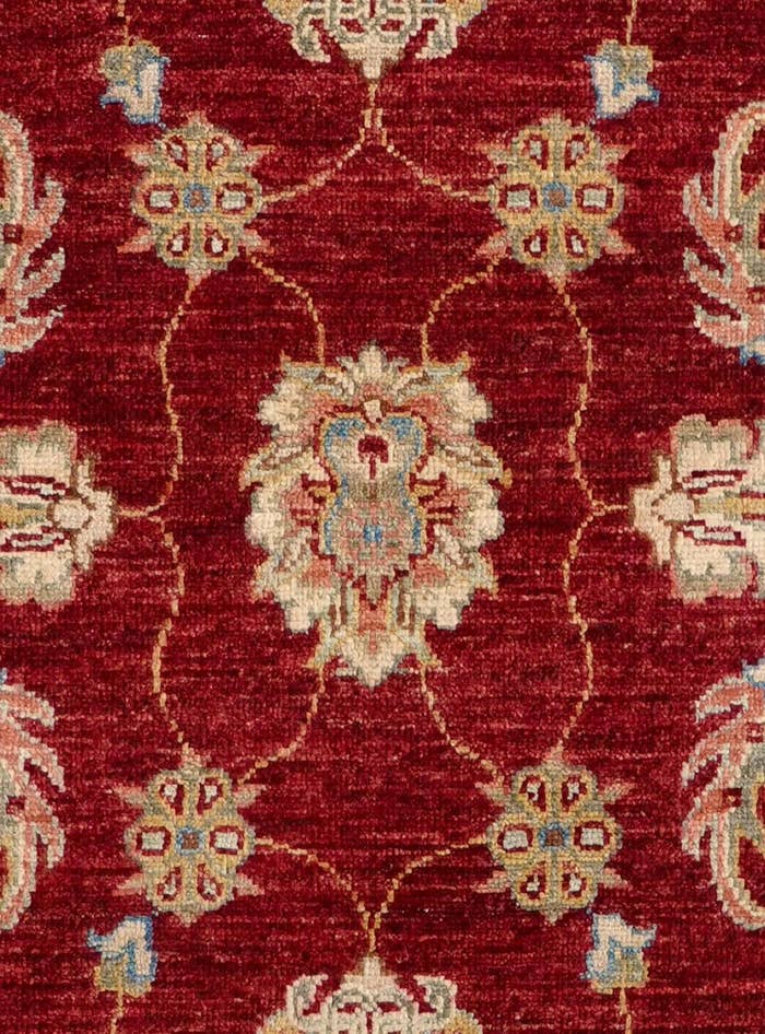 Detail image of 2' 9 x 9' 2 Hand Knotted Pershawar Ziegler Runner Rug
