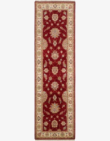 2' 9 x 9' 2 Hand Knotted Pershawar Ziegler Runner Rug