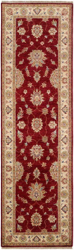 2' 9 x 9' 2 Hand Knotted Pershawar Ziegler Runner Rug