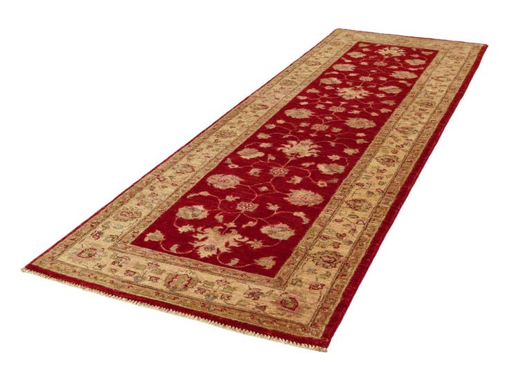 Detail image of 2' 8 x 8' 8 Hand Knotted Pershawar Ziegler Runner Rug