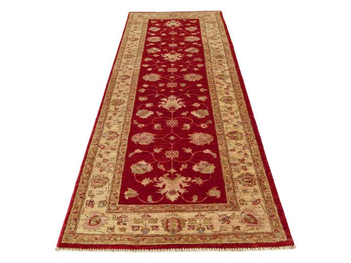 2' 8 x 8' 8 Hand Knotted Pershawar Ziegler Runner Rug