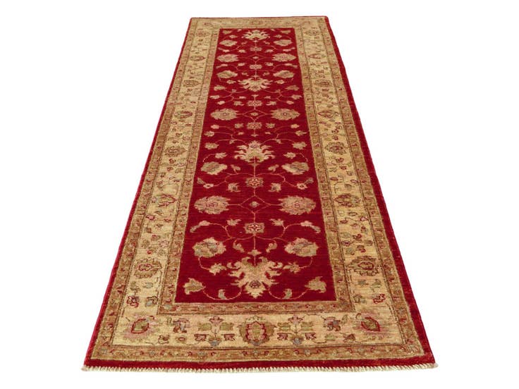 Detail image of 2' 8 x 8' 8 Hand Knotted Pershawar Ziegler Runner Rug