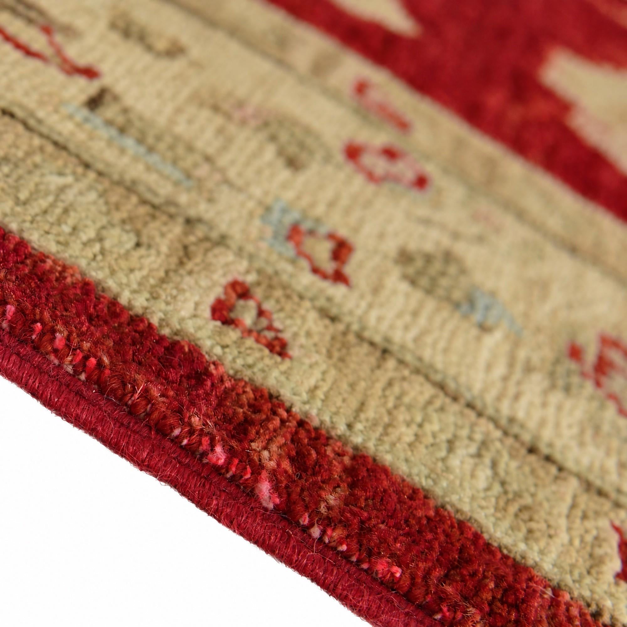 80cm x 265cm Hand Knotted Pershawar Ziegler Runner Rug