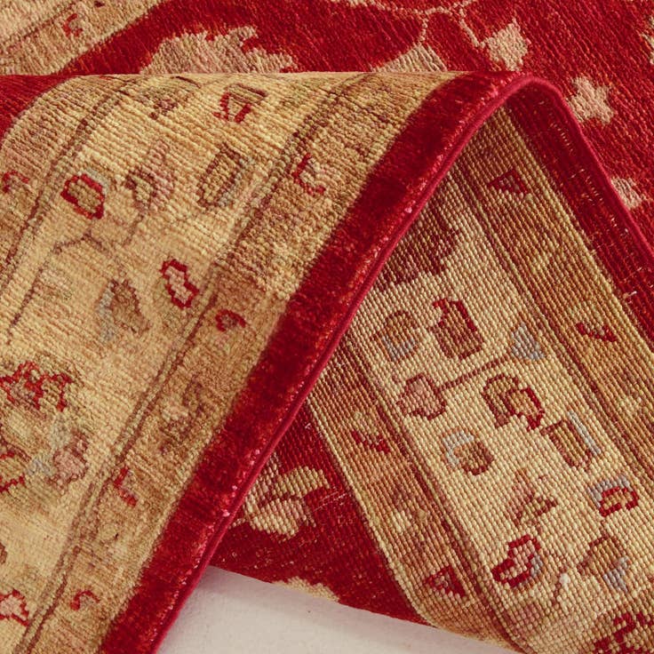 Detail image of 2' 8 x 8' 8 Hand Knotted Pershawar Ziegler Runner Rug