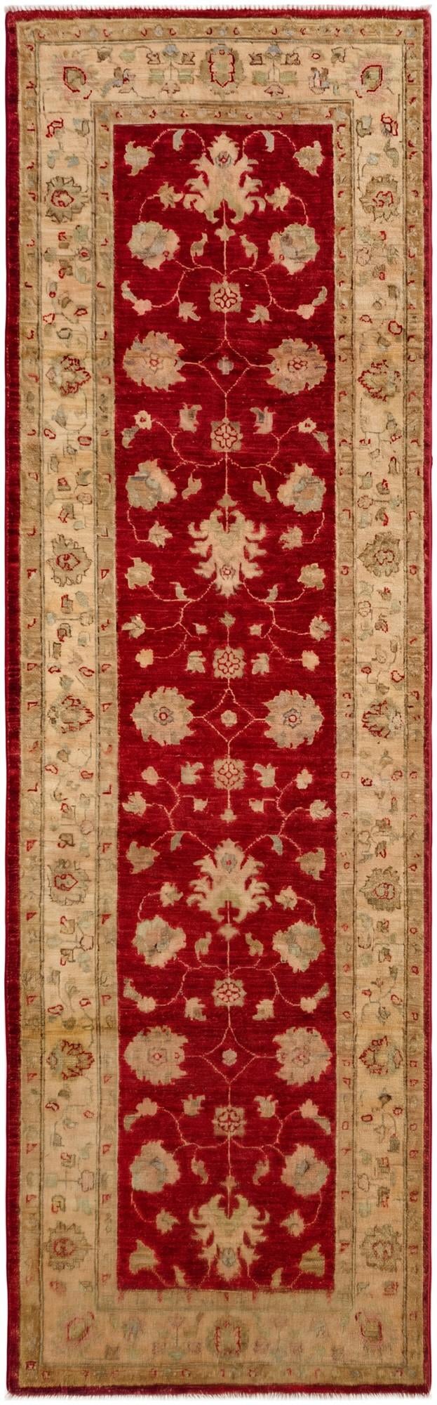 2' 8 x 8' 8 Hand Knotted Pershawar Ziegler Runner Rug