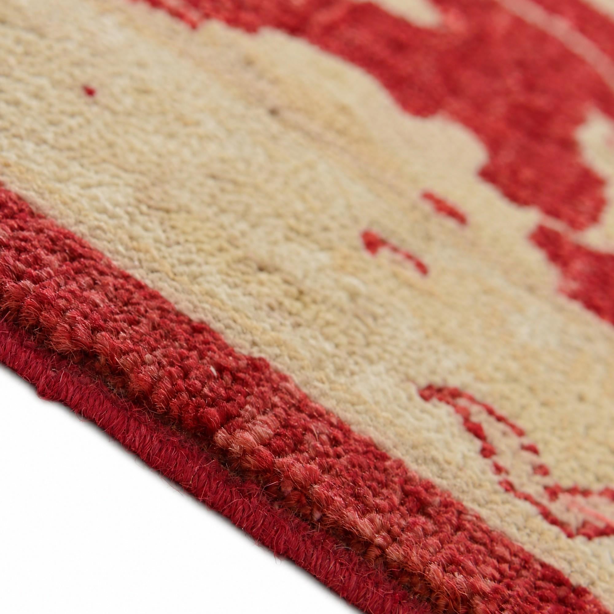 75cm x 305cm Hand Knotted Pershawar Ziegler Runner Rug
