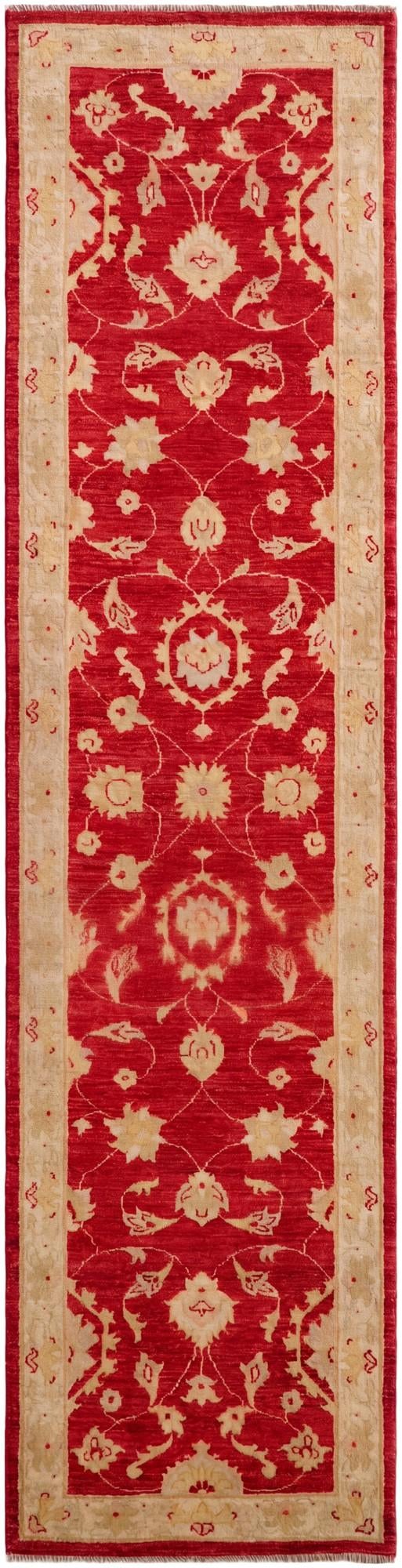 2' 6 x 9' 11 Hand Knotted Pershawar Ziegler Runner Rug