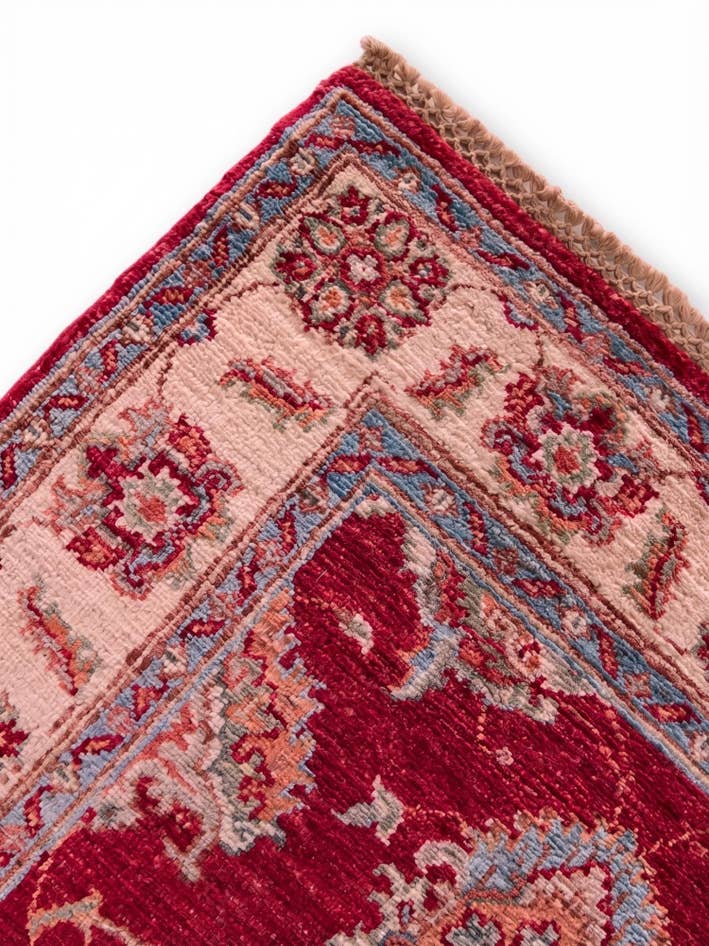 Detail image of 2' 9 x 8' 4 Hand Knotted Pershawar Ziegler Runner Rug
