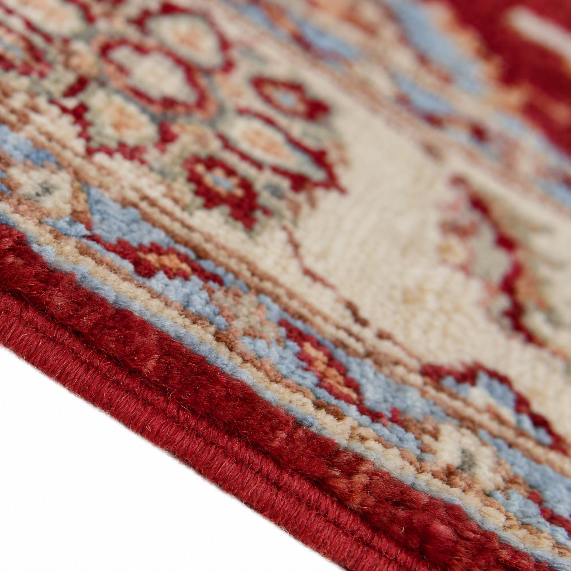 85cm x 255cm Hand Knotted Pershawar Ziegler Runner Rug