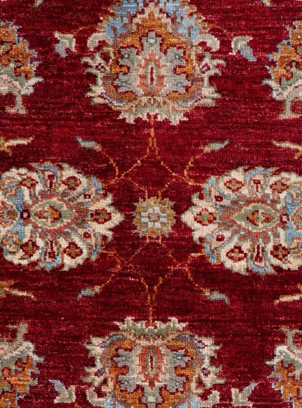 2' 9 x 8' 4 Hand Knotted Pershawar Ziegler Runner Rug
