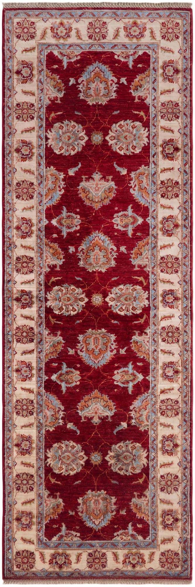 2' 9 x 8' 4 Hand Knotted Pershawar Ziegler Runner Rug