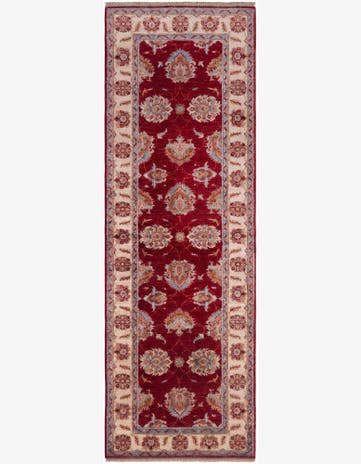 2' 9 x 8' 4 Hand Knotted Pershawar Ziegler Runner Rug