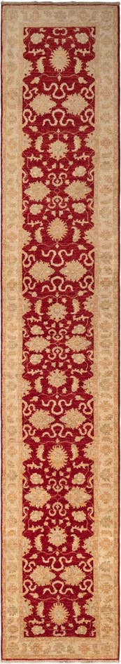 Detail image of 2' 5 x 14' 8 Peshawar Ziegler Wool Runner Rug