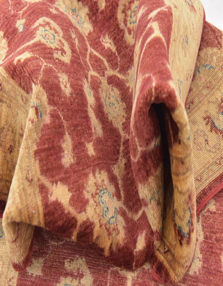 Detail image of 2' 7 x 9' 7  Hand Knotted Peshawar Ziegler Runner Rug