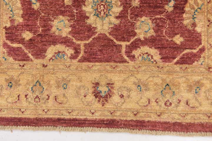 2' 7 x 9' 7 Hand Knotted Peshawar Ziegler Runner Rug