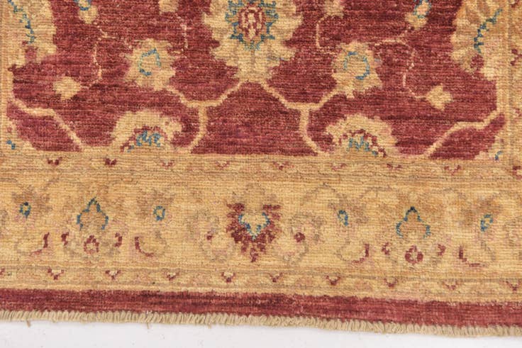 Detail image of 2' 7 x 9' 7 Hand Knotted Peshawar Ziegler Runner Rug