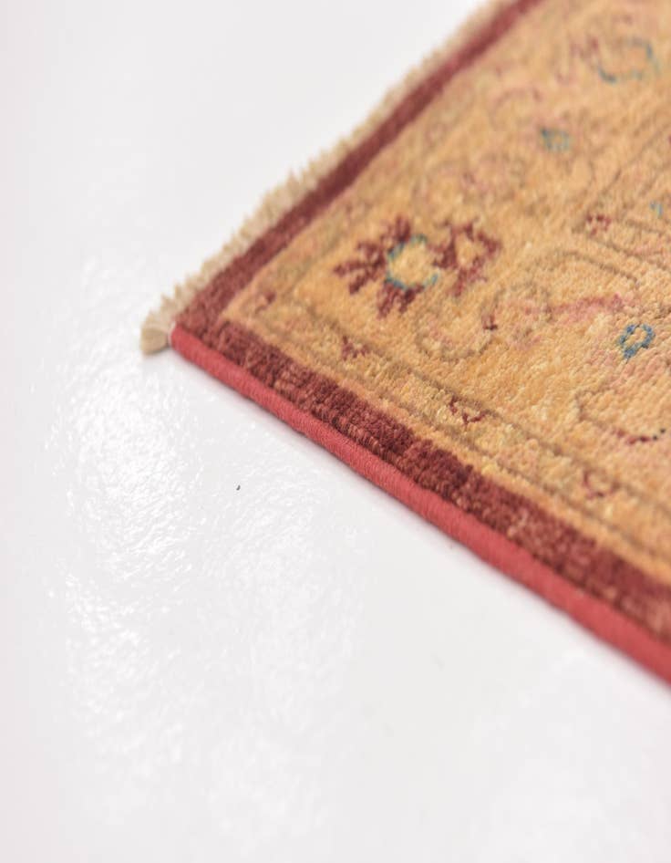 Detail image of 2' 7 x 9' 7  Hand Knotted Peshawar Ziegler Runner Rug