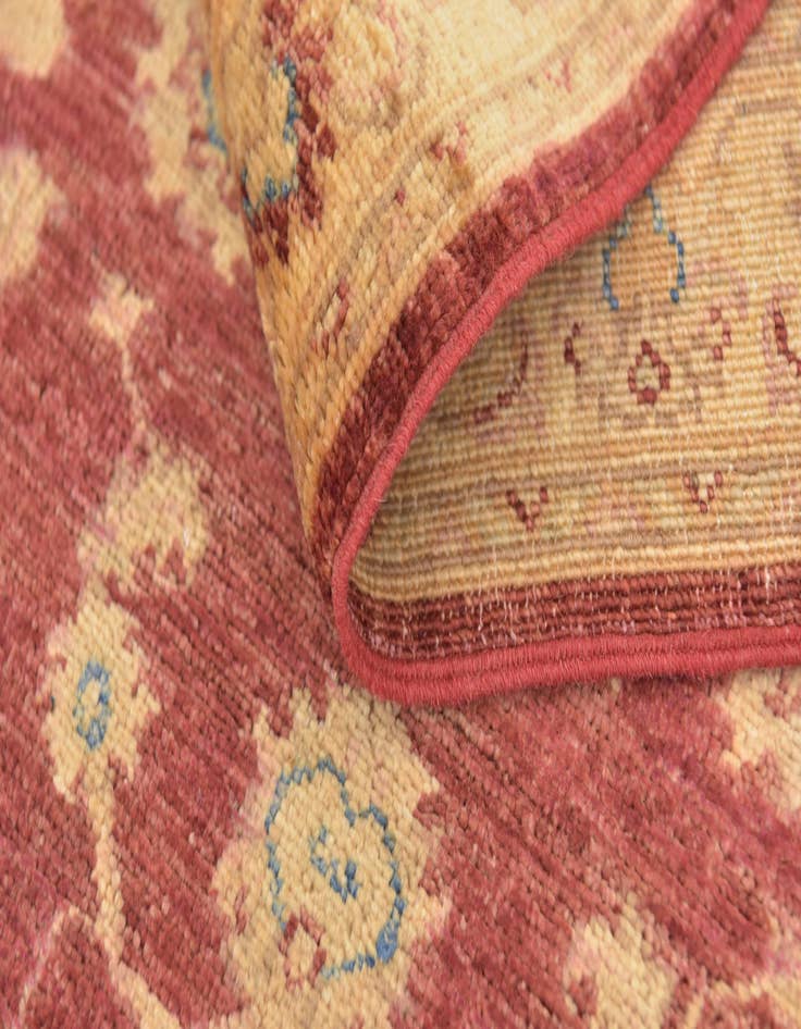 Detail image of 2' 7 x 9' 7  Hand Knotted Peshawar Ziegler Runner Rug