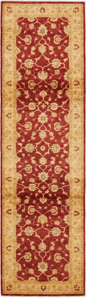 2' 7 x 9' 7 Hand Knotted Peshawar Ziegler Runner Rug