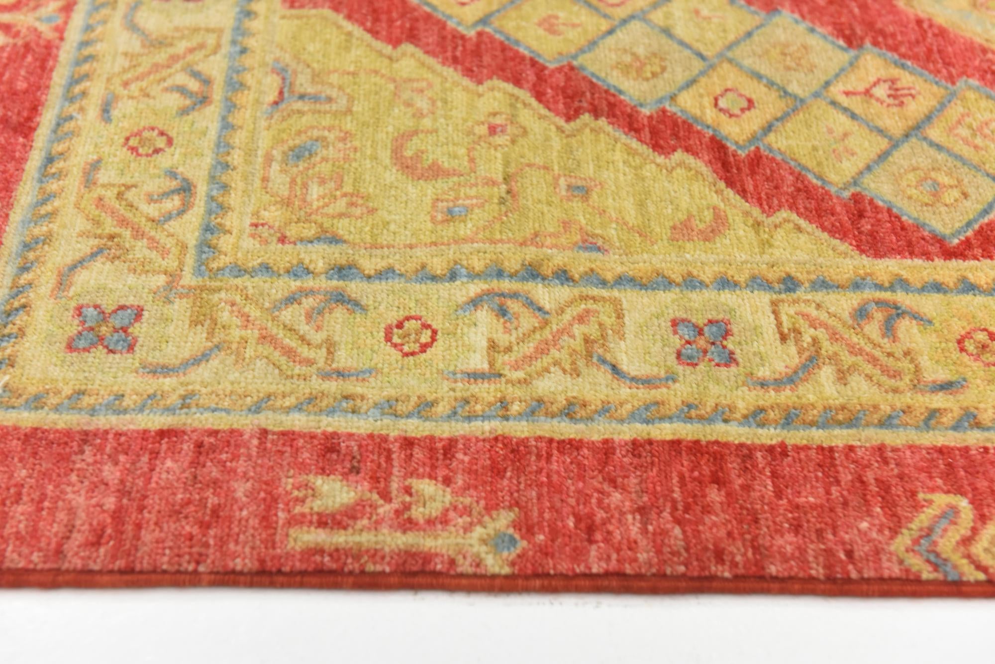 3' x 9' 7 Hand Knotted Peshawar Ziegler Runner Rug