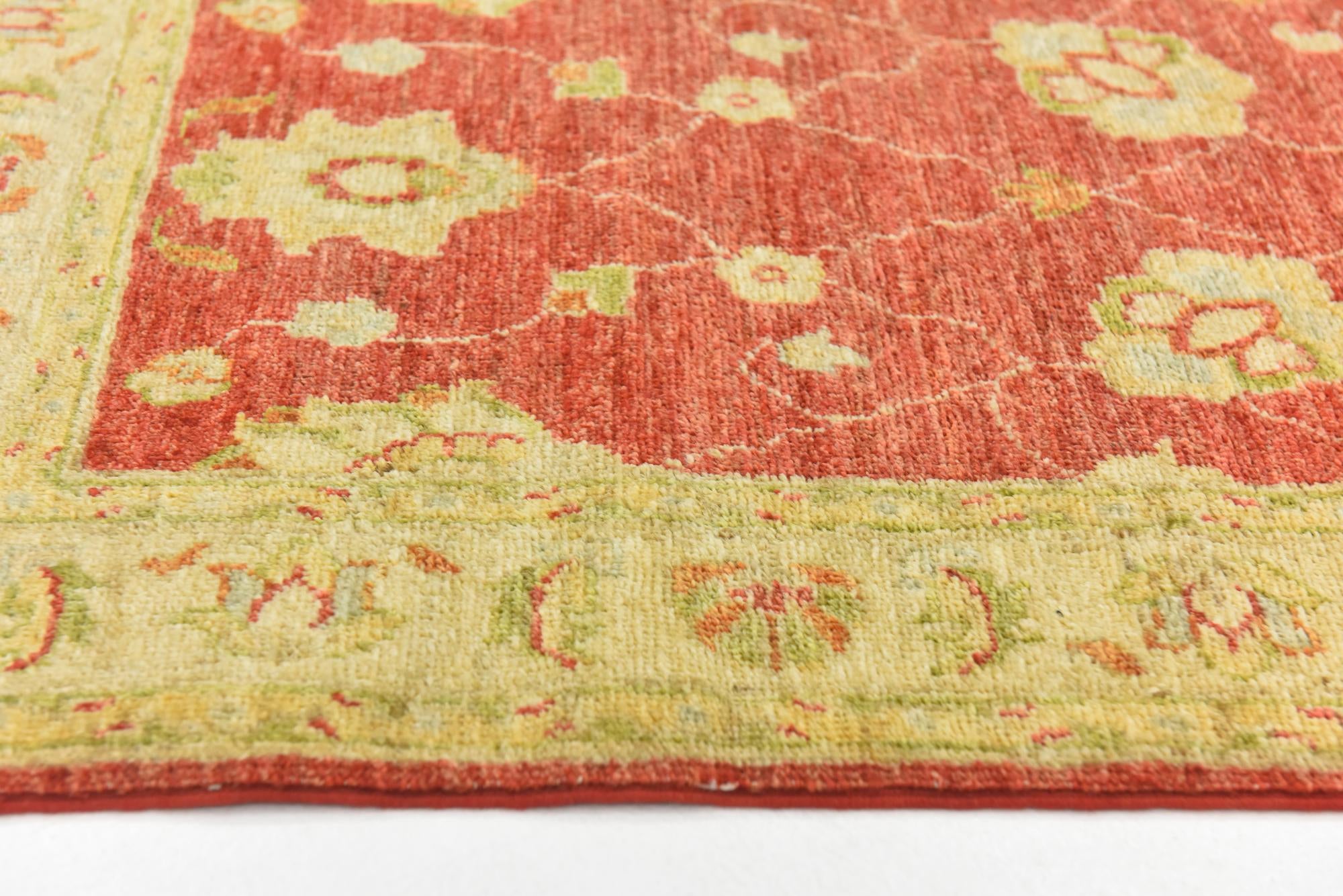 2' 4 x 10' 3 Hand Knotted Peshawar Ziegler Runner Rug