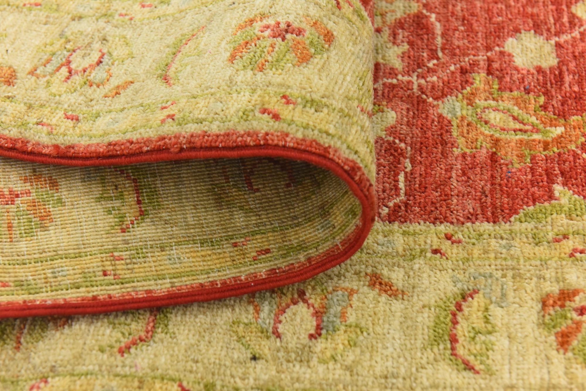 2' 4 x 10' 3 Hand Knotted Peshawar Ziegler Runner Rug