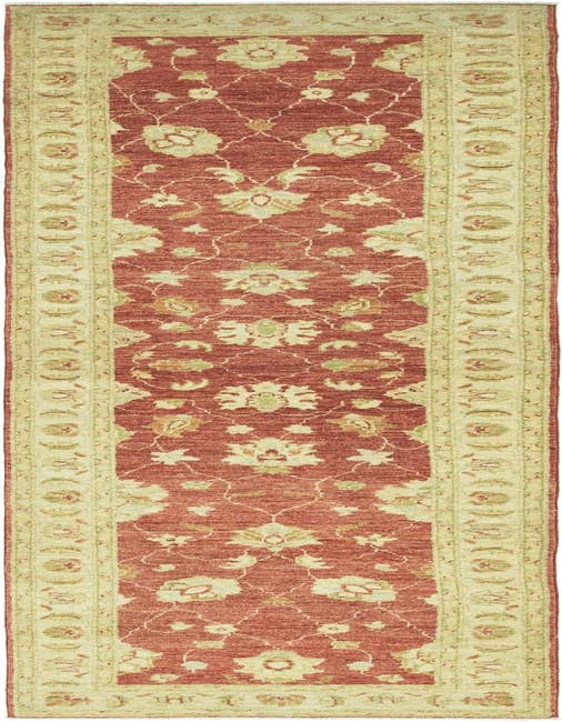 Detail image of 2' 4 x 10' 3 Hand Knotted Peshawar Ziegler Runner Rug