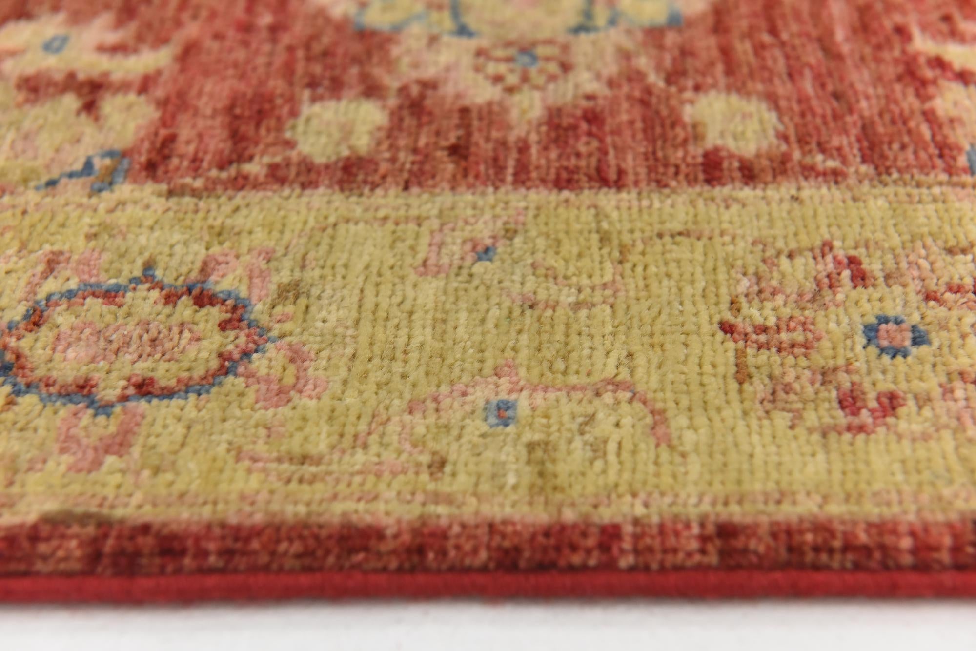 2' 8 x 9' 10 Hand Knotted Peshawar Ziegler Runner Rug