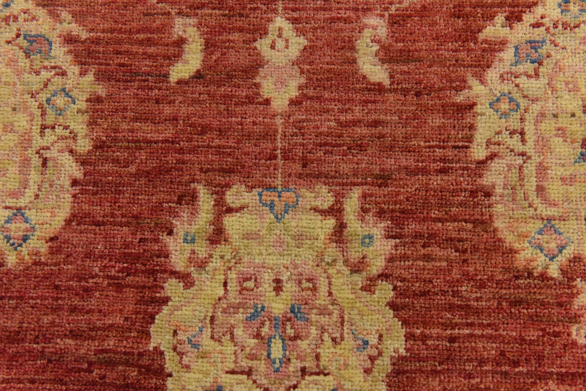 2' 8 x 9' 10 Hand Knotted Peshawar Ziegler Runner Rug