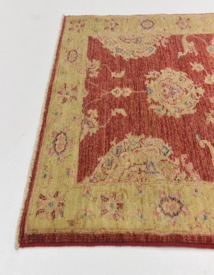 Detail image of 2' 8 x 9' 10  Hand Knotted Peshawar Ziegler Runner Rug