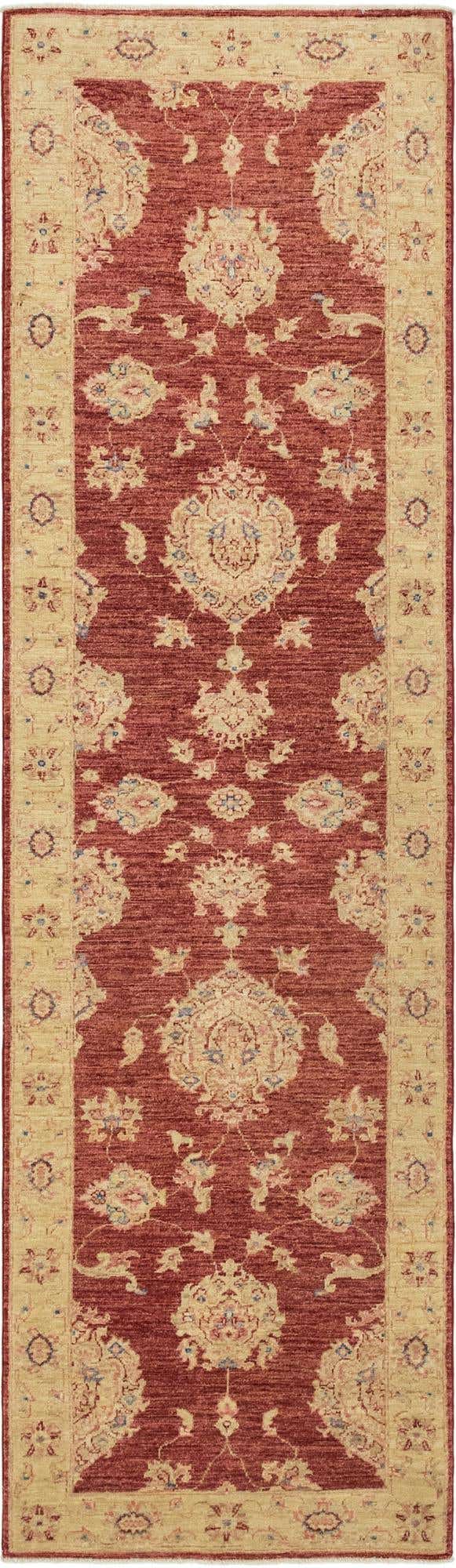 2' 8 x 9' 10 Hand Knotted Peshawar Ziegler Runner Rug