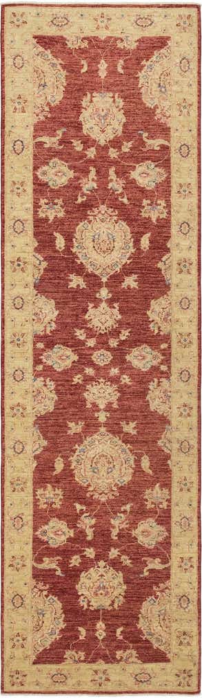 2' 8 x 9' 10 Hand Knotted Peshawar Ziegler Runner Rug