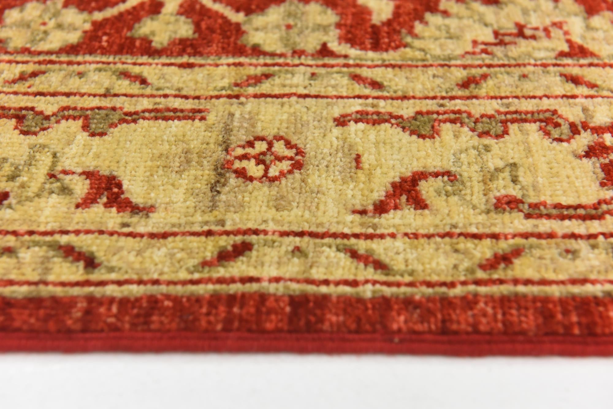 2' 7 x 9' 8 Hand Knotted Peshawar Ziegler Runner Rug