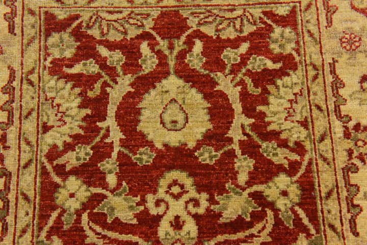 2' 7 x 9' 8 Hand Knotted Peshawar Ziegler Runner Rug
