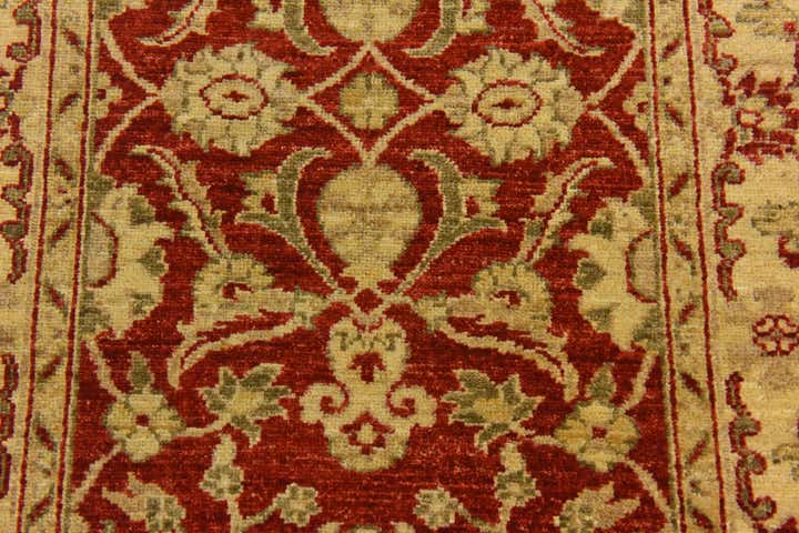 2' 7 x 9' 8 Hand Knotted Peshawar Ziegler Runner Rug