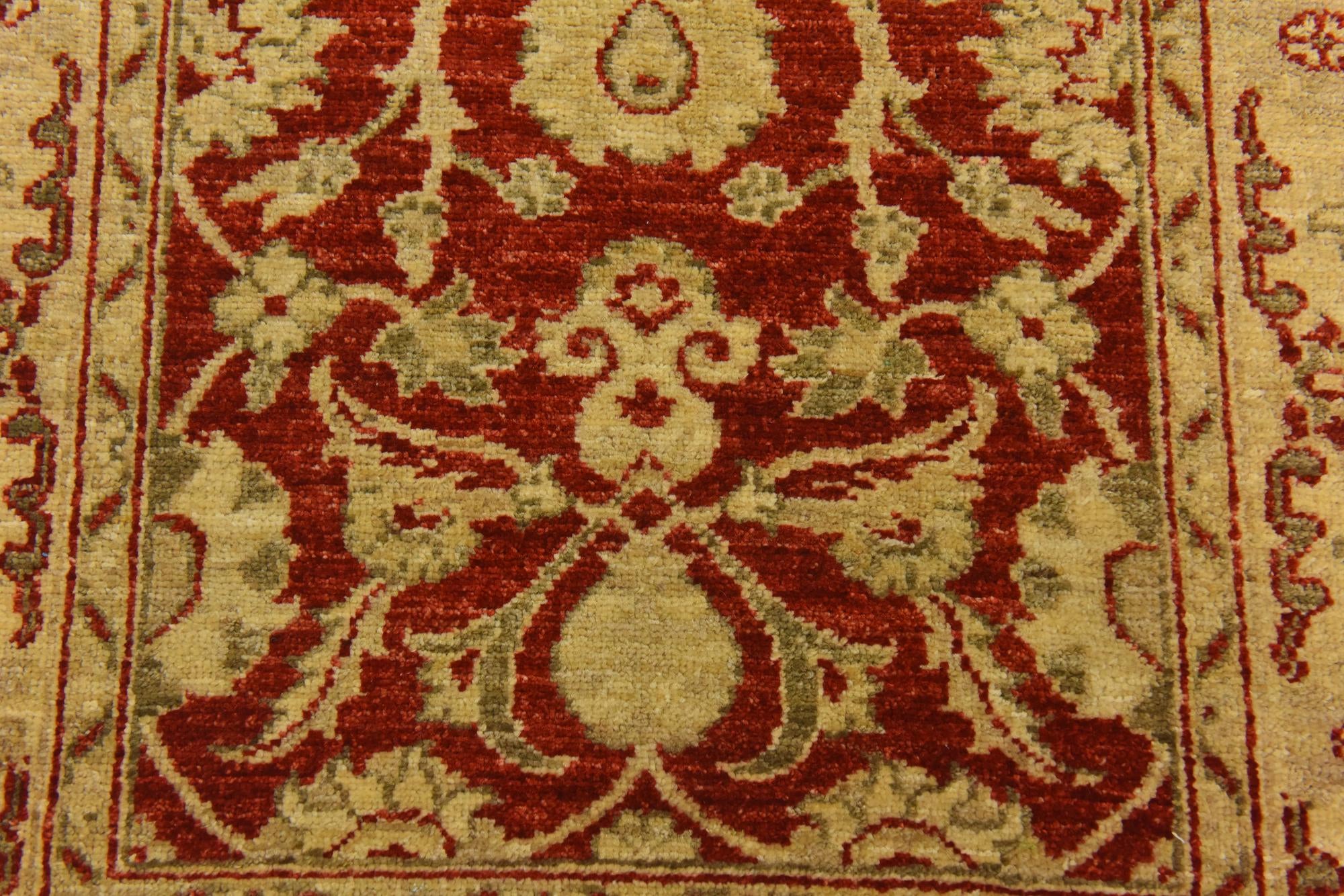 2' 7 x 9' 8 Hand Knotted Peshawar Ziegler Runner Rug