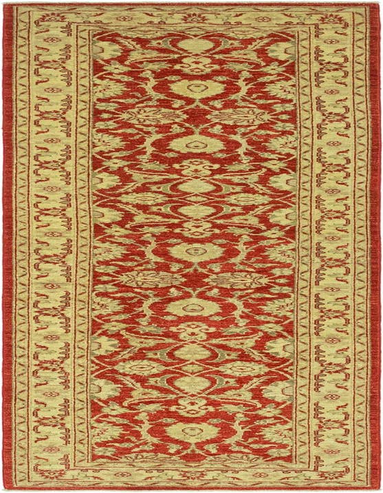 Detail image of 2' 7 x 9' 8 Hand Knotted Peshawar Ziegler Runner Rug
